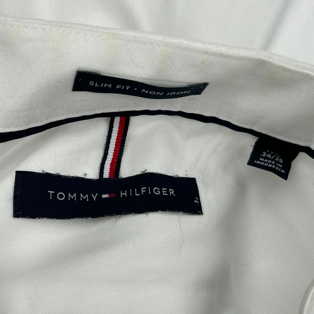 Tommy Hilfiger Slim Fit Shirt - XL White Cotton - Image 3