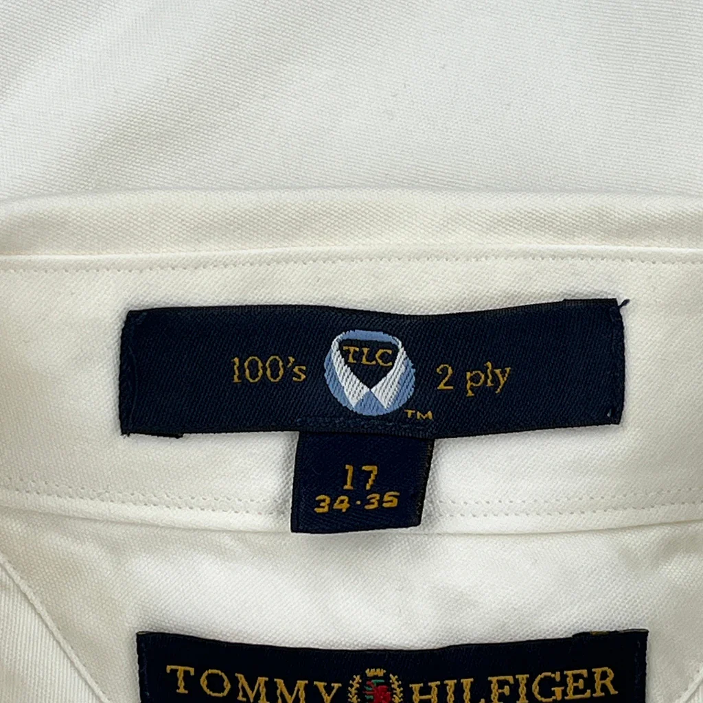 Tommy Hilfiger Shirt - XL White Cotton - Image 3
