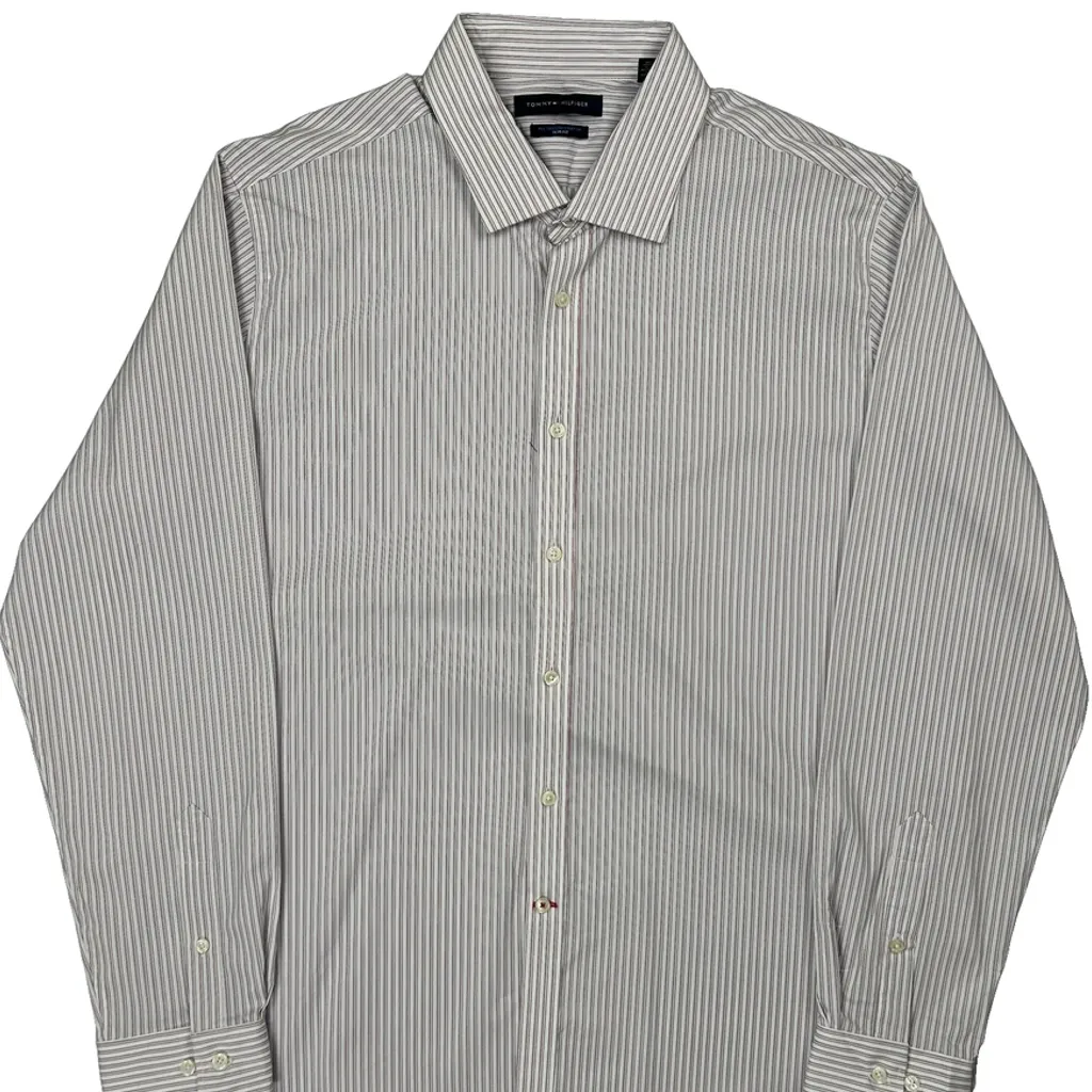 Tommy Hilfiger Slim Fit Shirt - XL White Cotton - Image 5