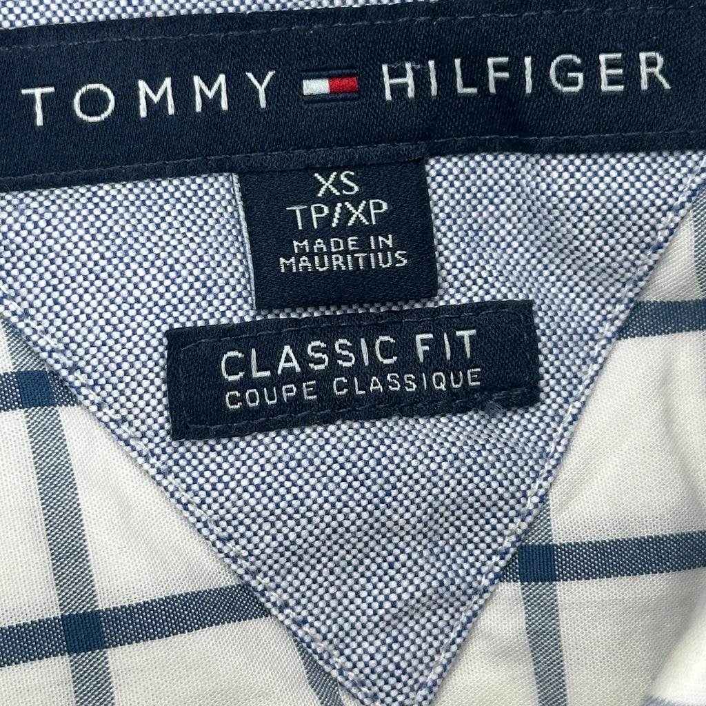 Tommy Hilfiger Checked Shirt - XS White Cotton - Image 4