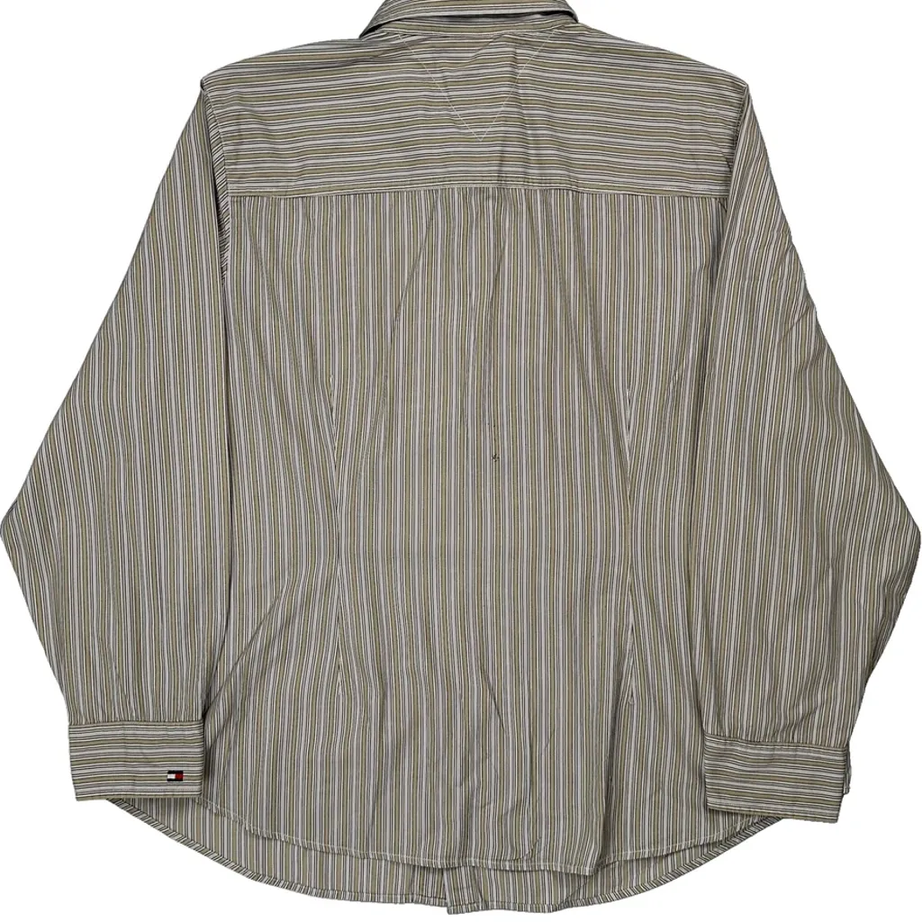 Tommy Hilfiger Striped Shirt - XL Beige Cotton - Image 6