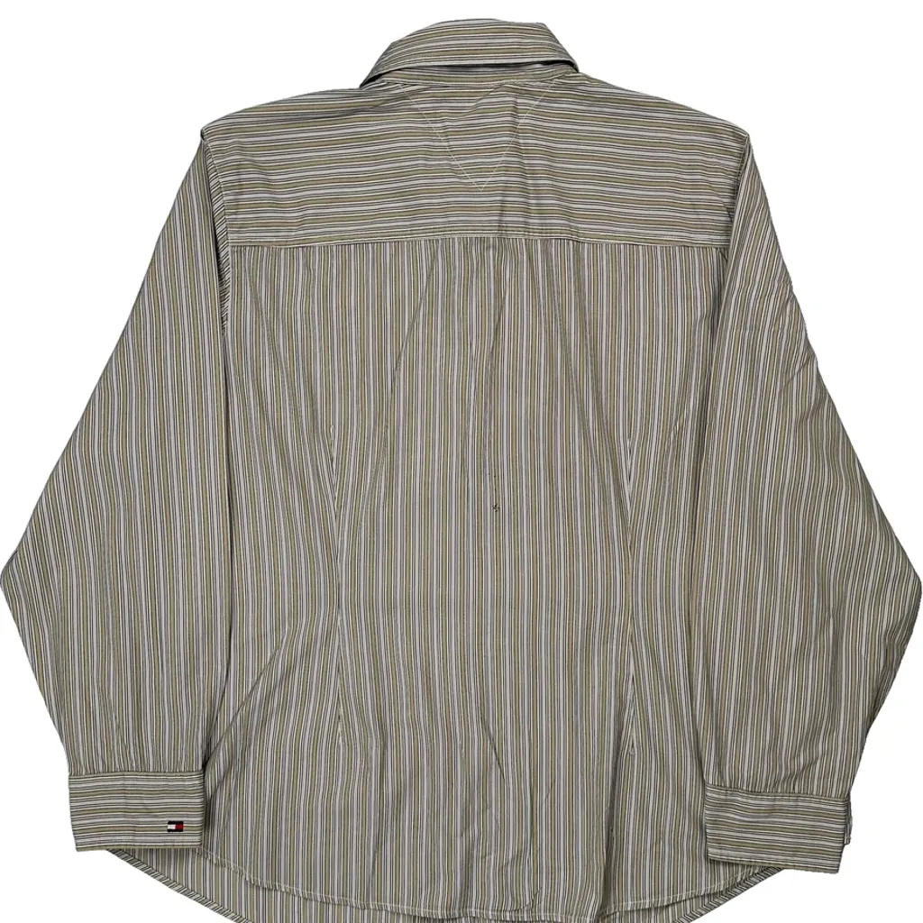 Tommy Hilfiger Striped Shirt - XL Beige Cotton - Image 7