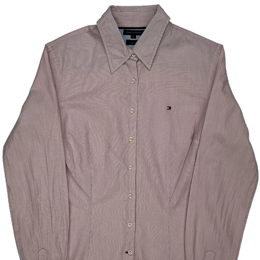 Tommy Hilfiger Striped Shirt - Small Pink Cotton - Image 5