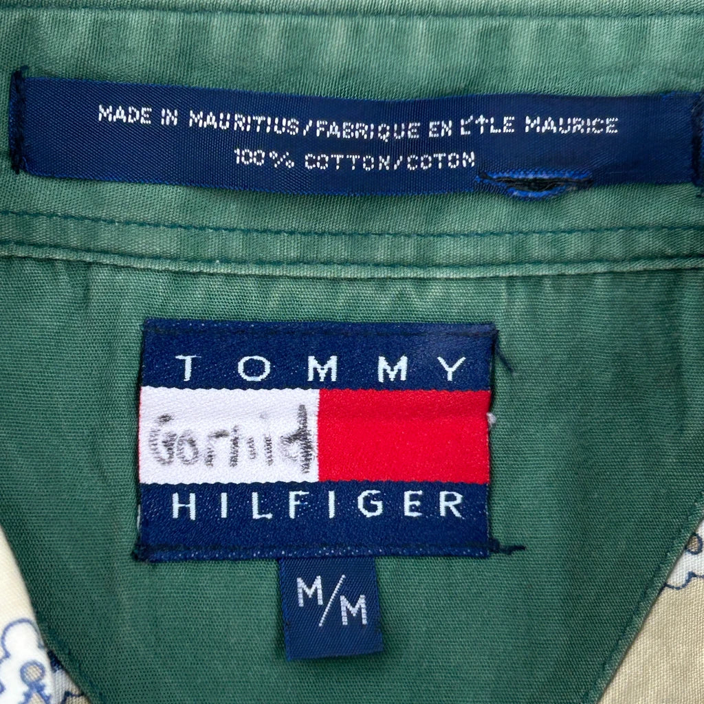 Tommy Hilfiger Short Sleeve Shirt - Medium Beige Cotton - Image 3