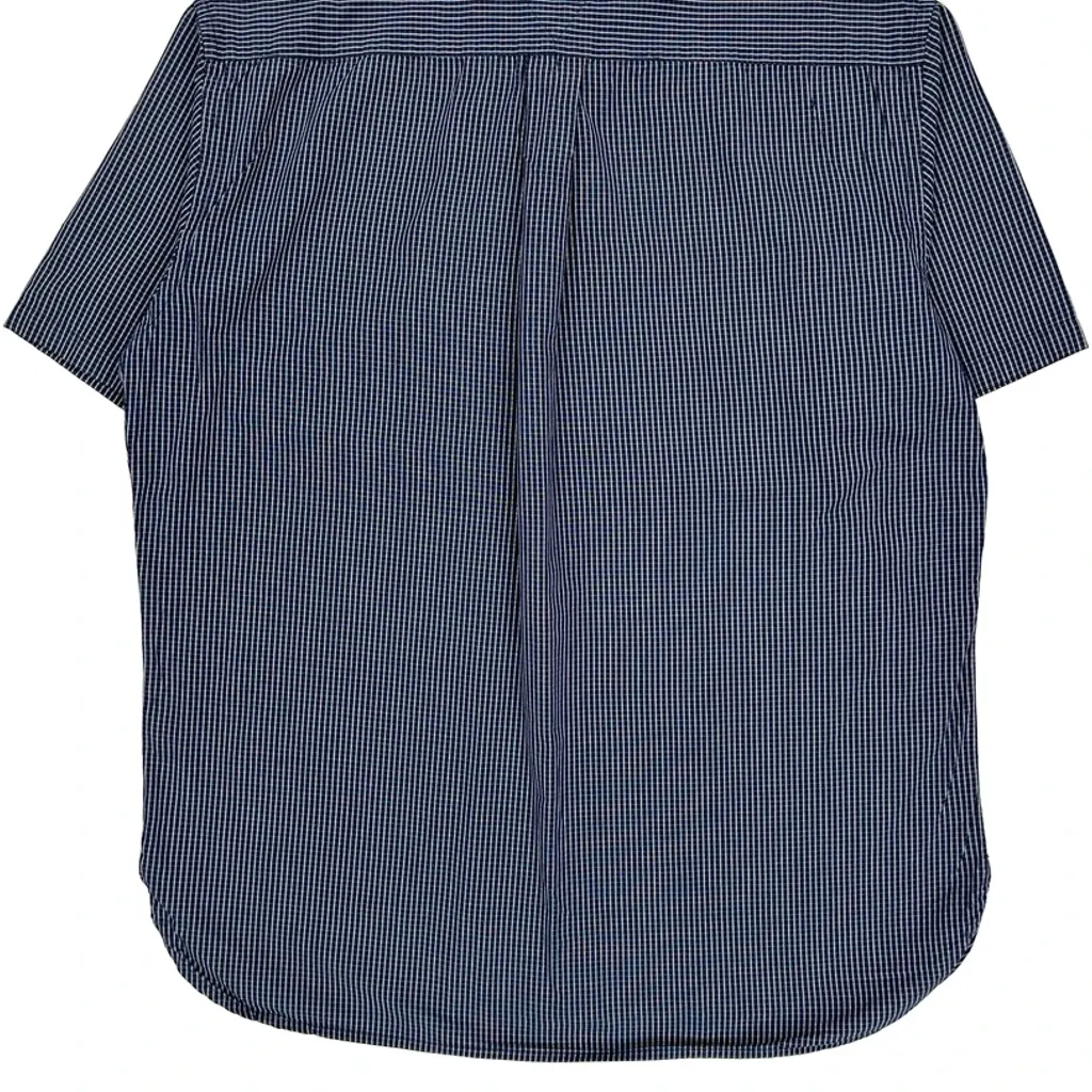 Tommy Hilfiger Striped Short Sleeve Shirt - Large Blue Cotton - Image 7