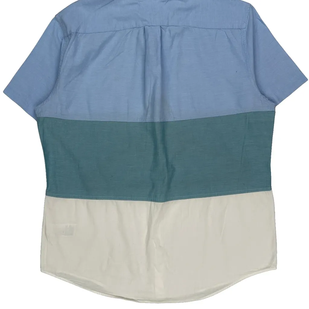 Tommy Hilfiger Short Sleeve Shirt - Large Blue Cotton - Image 7