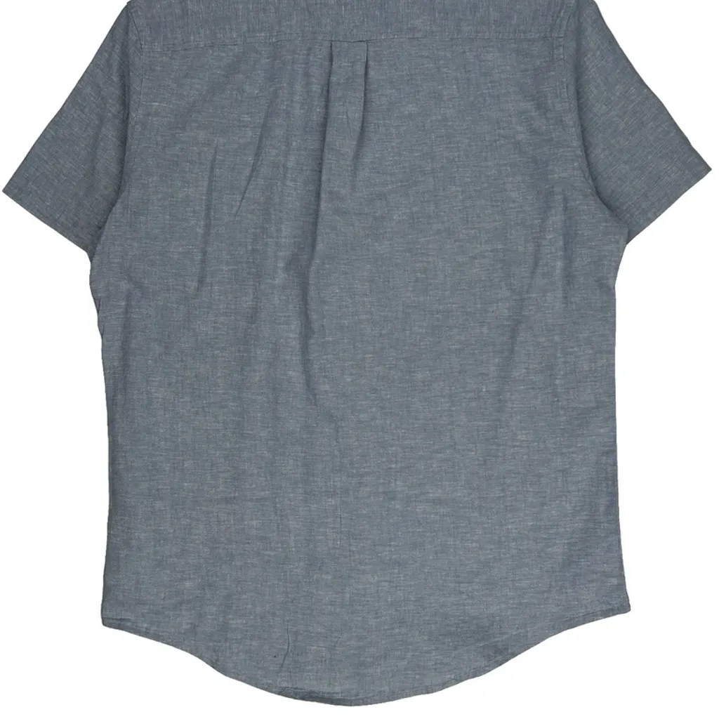 Tommy Hilfiger Short Sleeve Shirt - Large Blue Cotton - Image 7