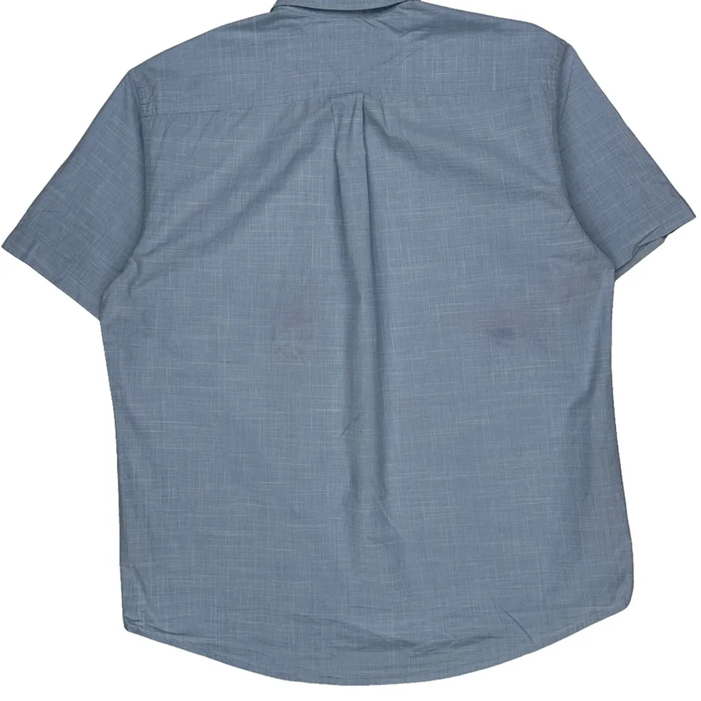 Tommy Hilfiger Short Sleeve Shirt - Large Blue Cotton - Image 7