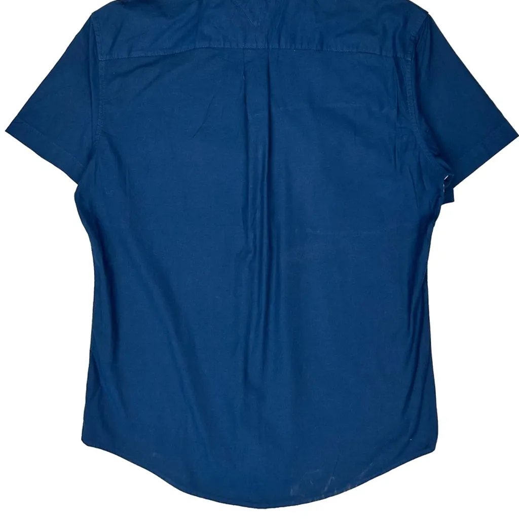 Tommy Hilfiger Short Sleeve Shirt - XL Blue Cotton - Image 7