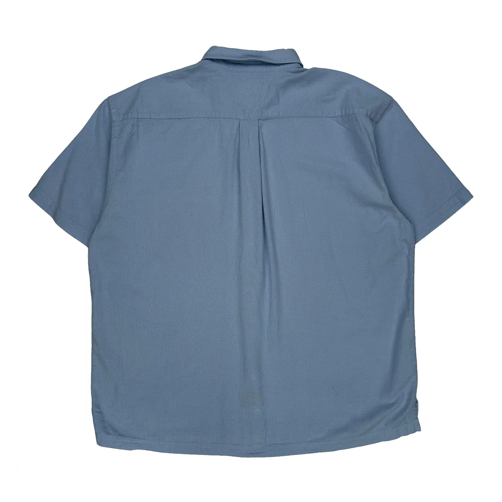 Tommy Hilfiger Short Sleeve Shirt - XL Blue Cotton - Image 2