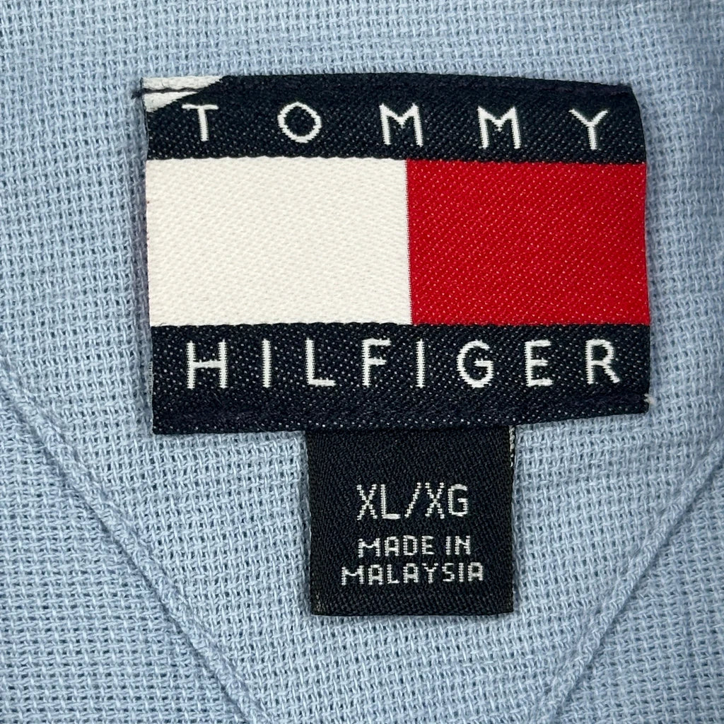 Tommy Hilfiger Short Sleeve Shirt - XL Blue Cotton - Image 3