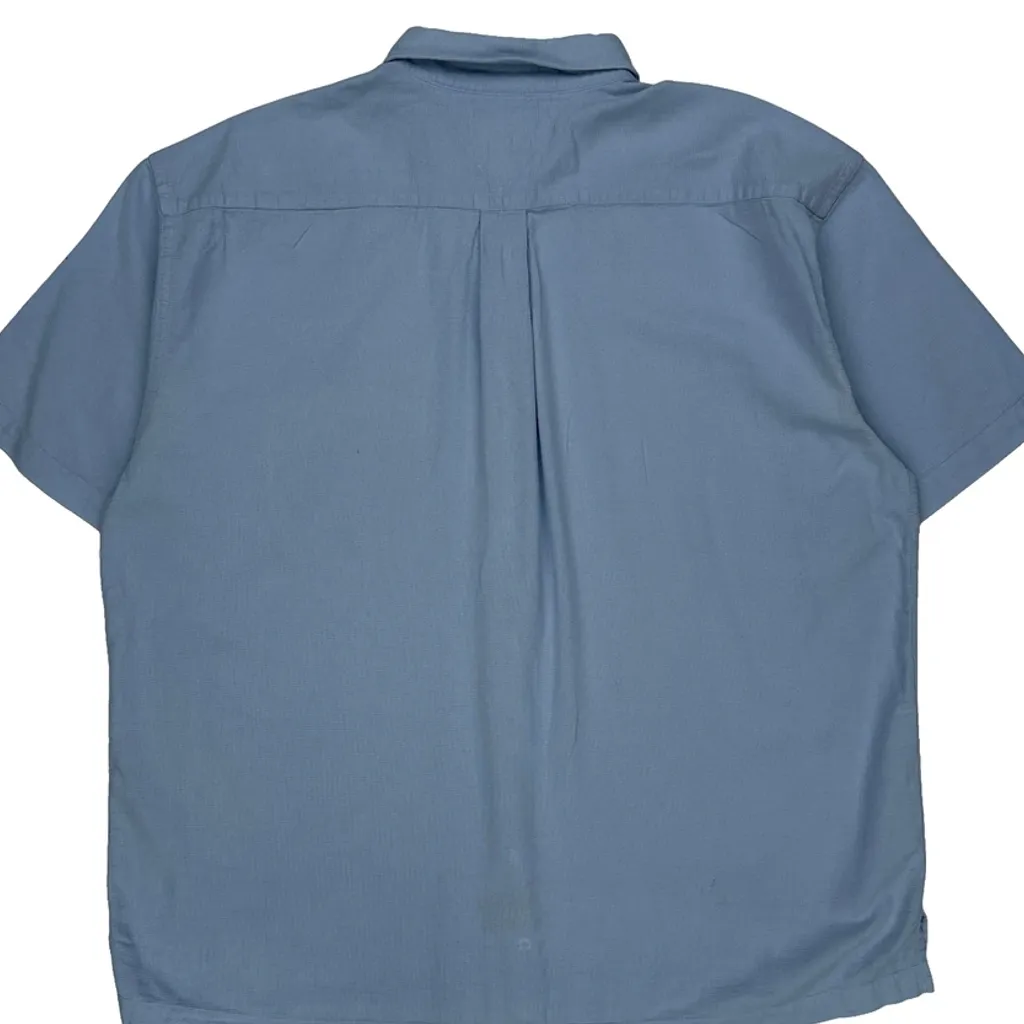 Tommy Hilfiger Short Sleeve Shirt - XL Blue Cotton - Image 6