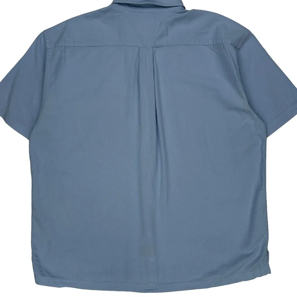 Tommy Hilfiger Short Sleeve Shirt - XL Blue Cotton - Image 7