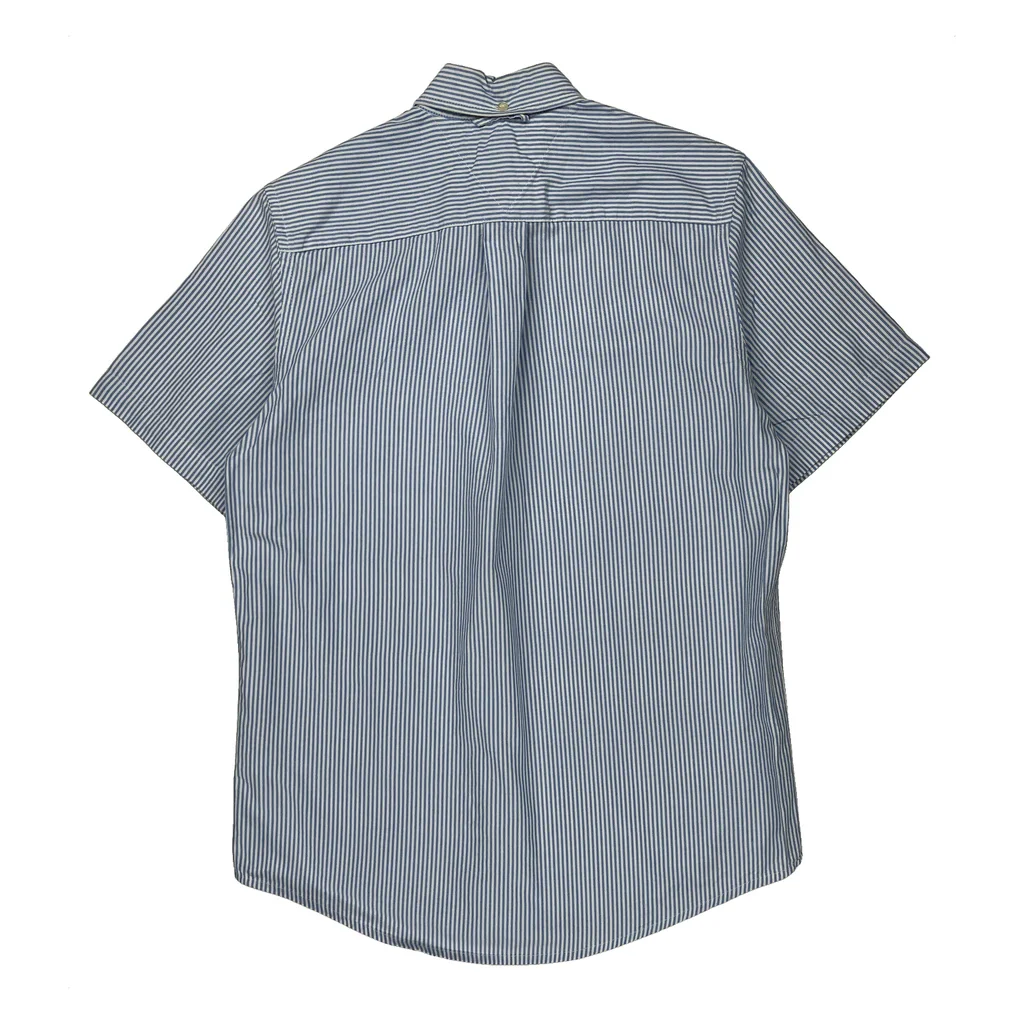 Tommy Hilfiger Striped Short Sleeve Shirt - XS Blue Cotton - Image 2