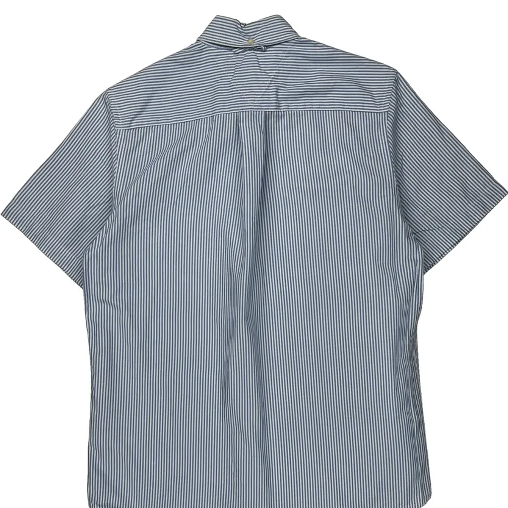 Tommy Hilfiger Striped Short Sleeve Shirt - XS Blue Cotton - Image 7