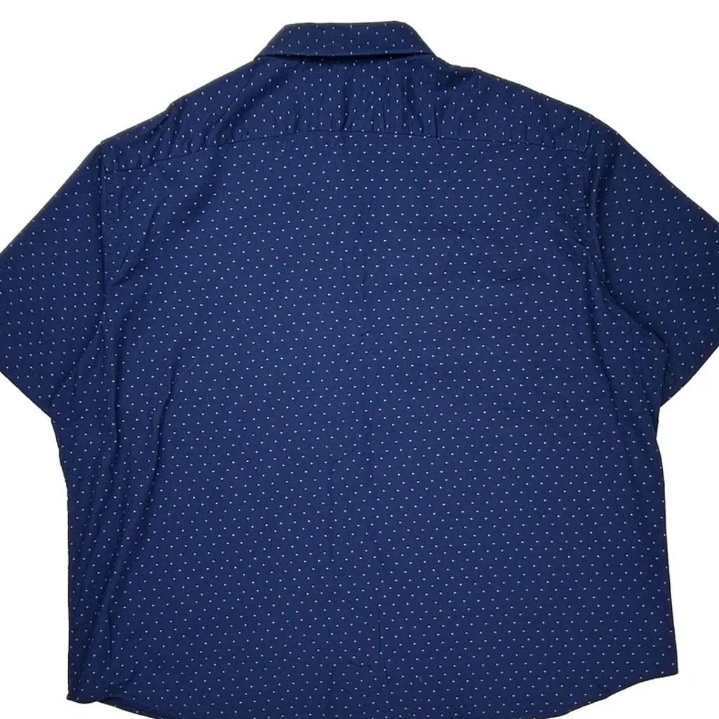 Tommy Hilfiger Short Sleeve Shirt - 2XL Blue Cotton - Image 7