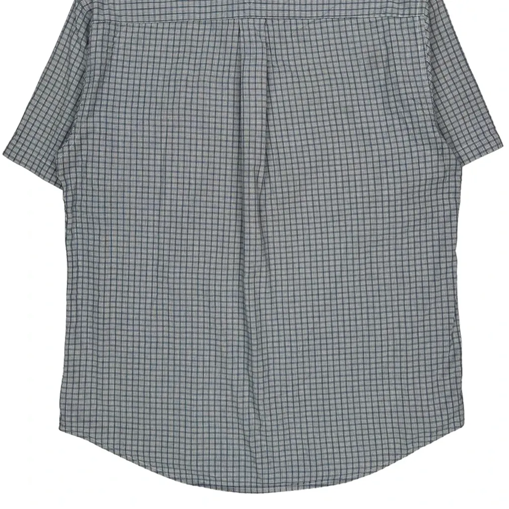 Tommy Hilfiger Checked Short Sleeve Shirt - Medium Gray Cotton - Image 6