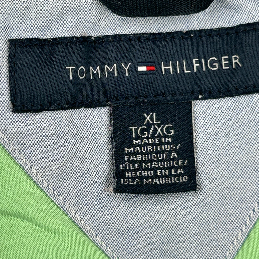 Tommy Hilfiger Short Sleeve Shirt - XL Green Cotton - Image 3
