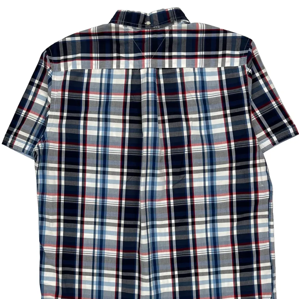 Tommy Hilfiger Checked Short Sleeve Shirt - Large Multicoloured Cotton - Image 6