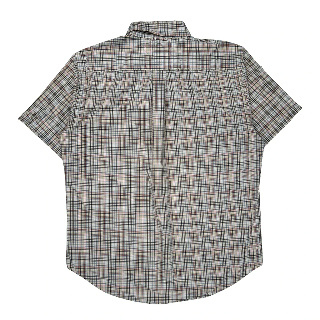 Tommy Hilfiger Checked Short Sleeve Shirt - Medium Multicoloured Cotton - Image 2