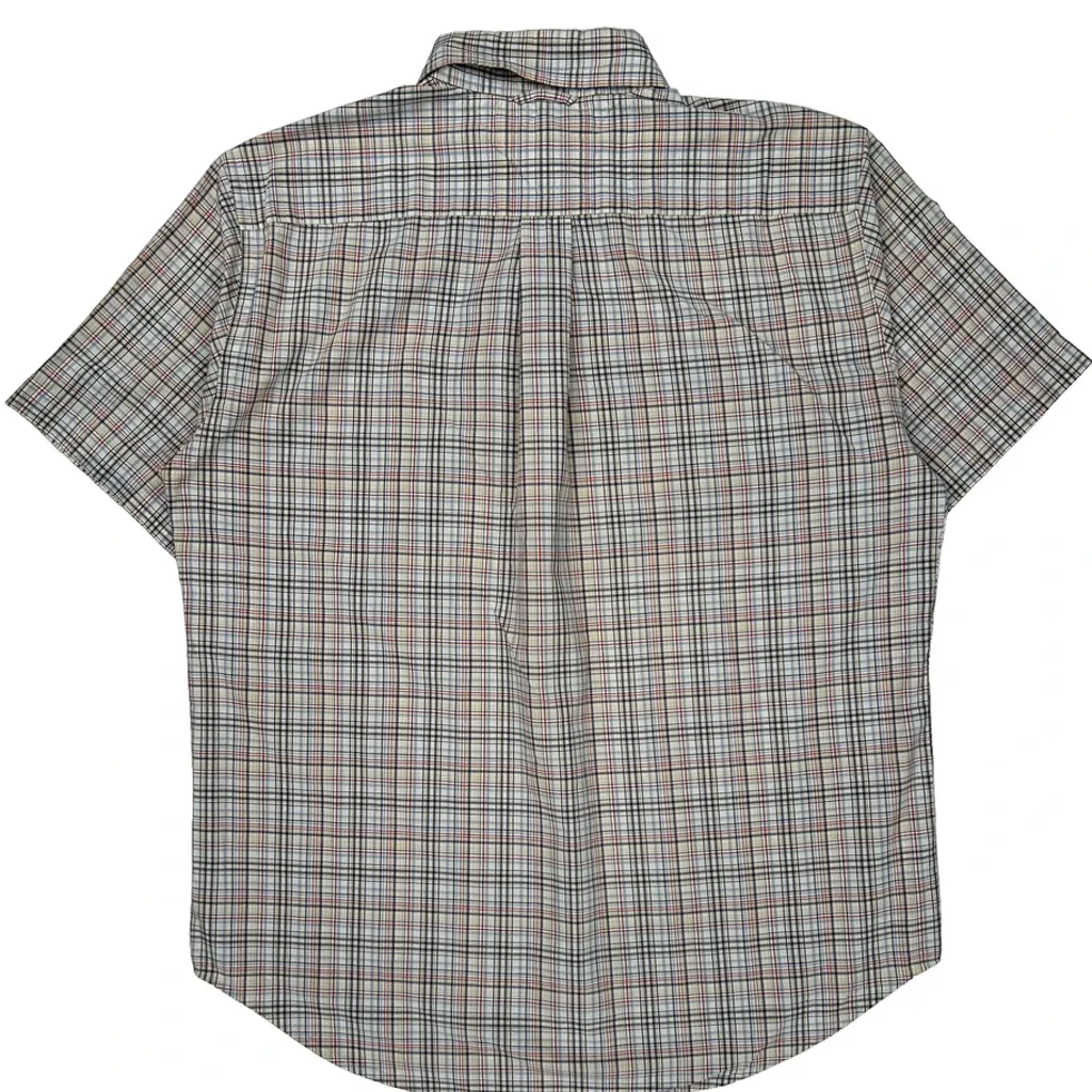 Tommy Hilfiger Checked Short Sleeve Shirt - Medium Multicoloured Cotton - Image 6