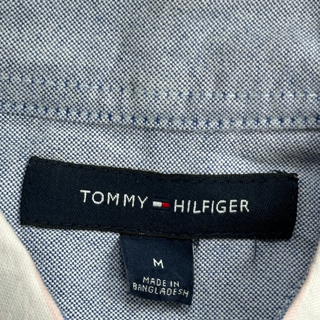 Tommy Hilfiger Striped Short Sleeve Shirt - Medium Multicoloured Cotton - Image 3