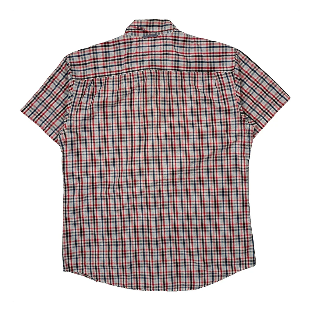Tommy Hilfiger Checked Short Sleeve Shirt - XL Multicoloured Cotton - Image 2