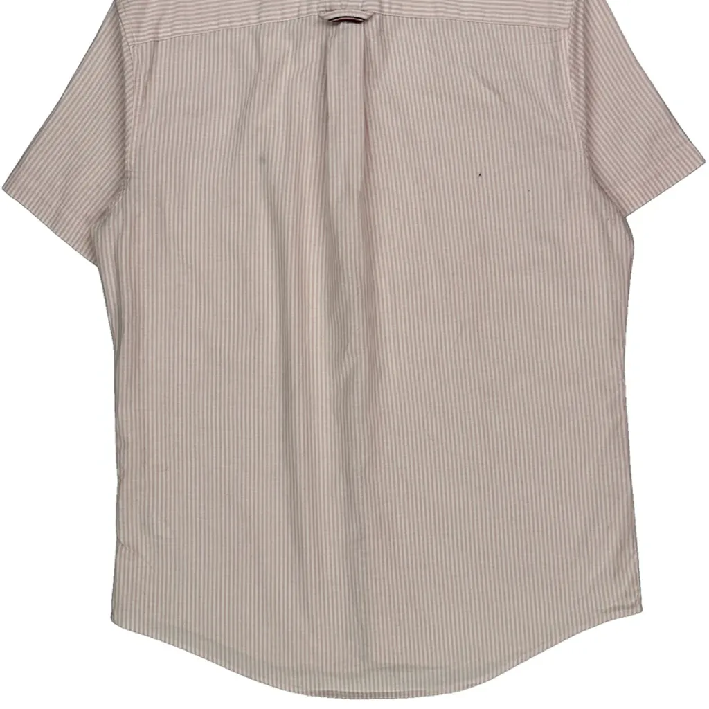 Tommy Hilfiger Striped Short Sleeve Shirt - Large Pink Cotton - Image 6
