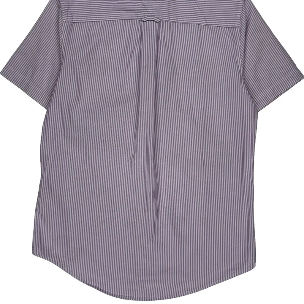Tommy Hilfiger Striped Short Sleeve Shirt - Small Purple Cotton - Image 6