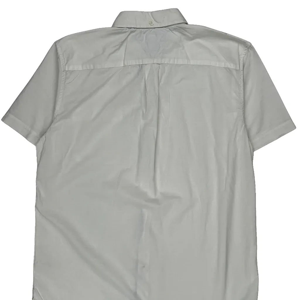 Tommy Hilfiger Short Sleeve Shirt - Large White Cotton - Image 6