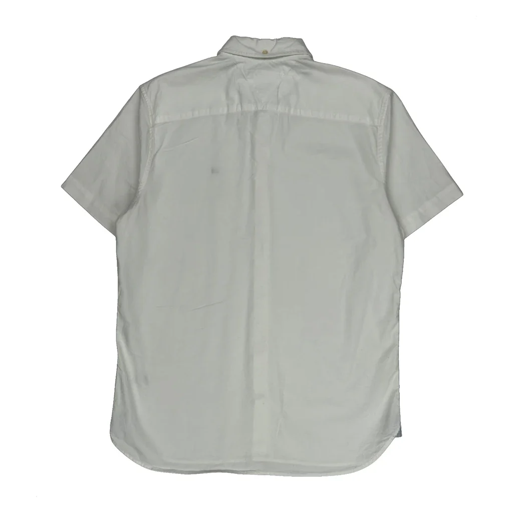 Tommy Hilfiger Short Sleeve Shirt - Medium White Cotton - Image 2