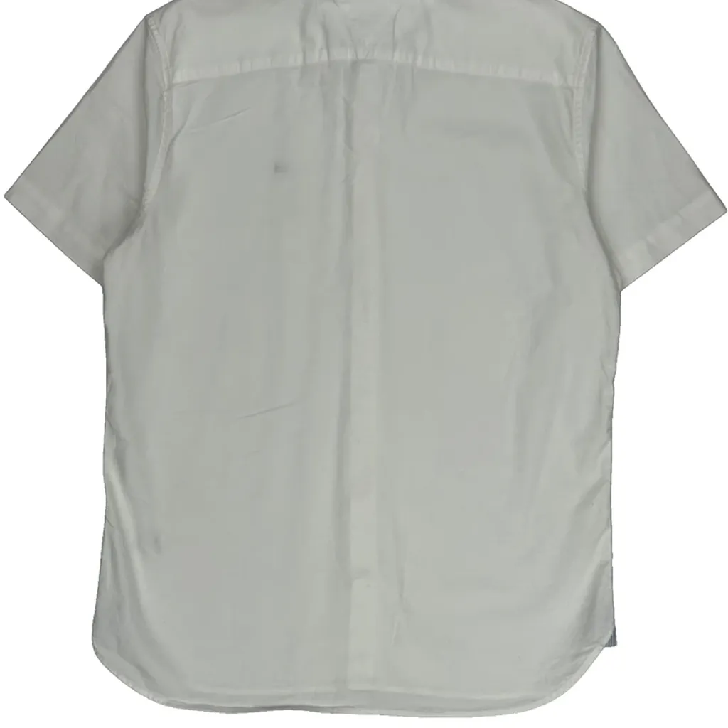Tommy Hilfiger Short Sleeve Shirt - Medium White Cotton - Image 6