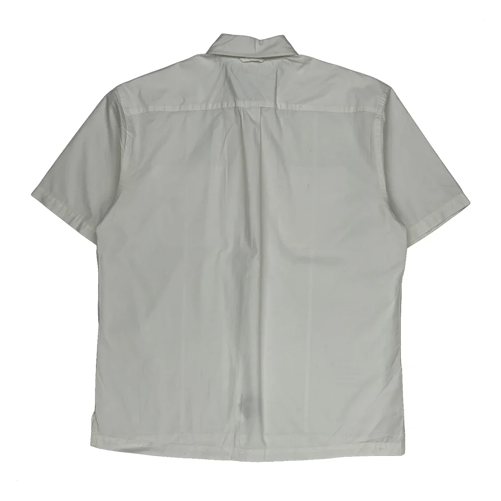 Tommy Hilfiger Short Sleeve Shirt - Medium White Cotton - Image 2