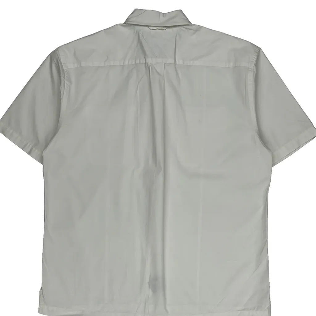 Tommy Hilfiger Short Sleeve Shirt - Medium White Cotton - Image 7