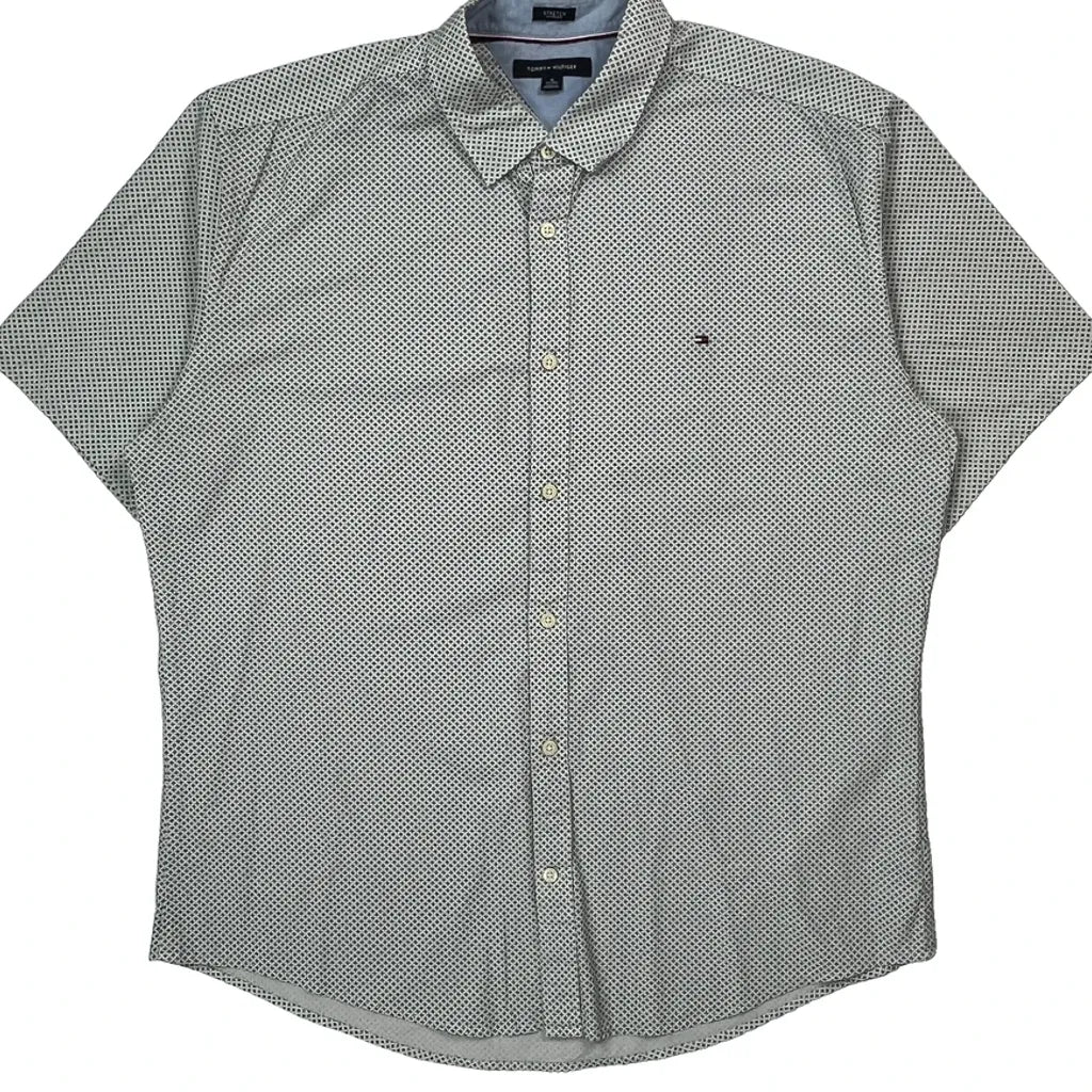 Tommy Hilfiger Short Sleeve Shirt - XL White Cotton - Image 4