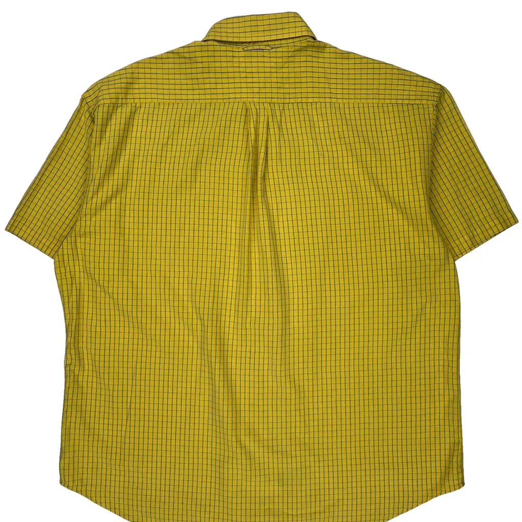 Tommy Hilfiger Checked Short Sleeve Shirt - 2XL Yellow Cotton - Image 6