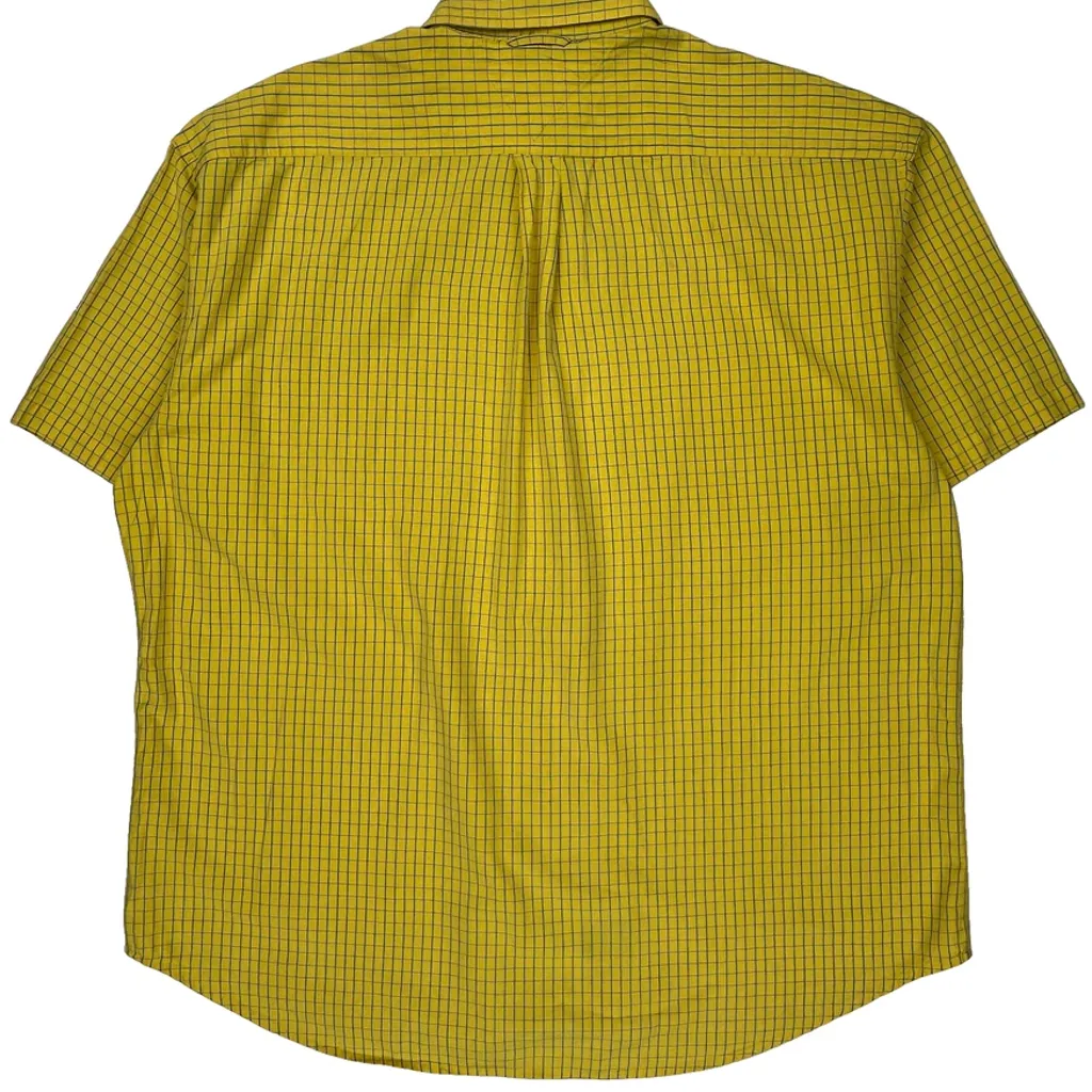 Tommy Hilfiger Checked Short Sleeve Shirt - 2XL Yellow Cotton - Image 7