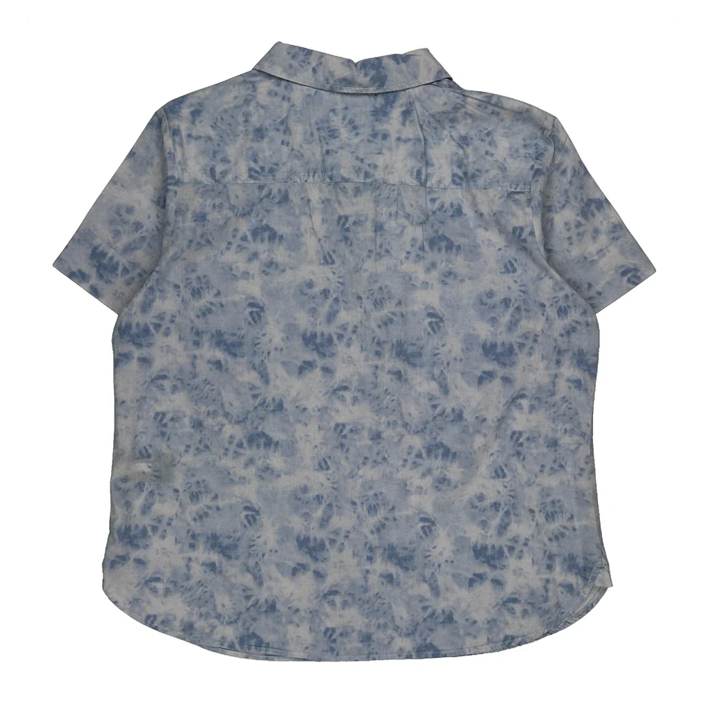 Tommy Hilfiger Tie-Dye Short Sleeve Shirt - XL Blue Cotton - Image 2