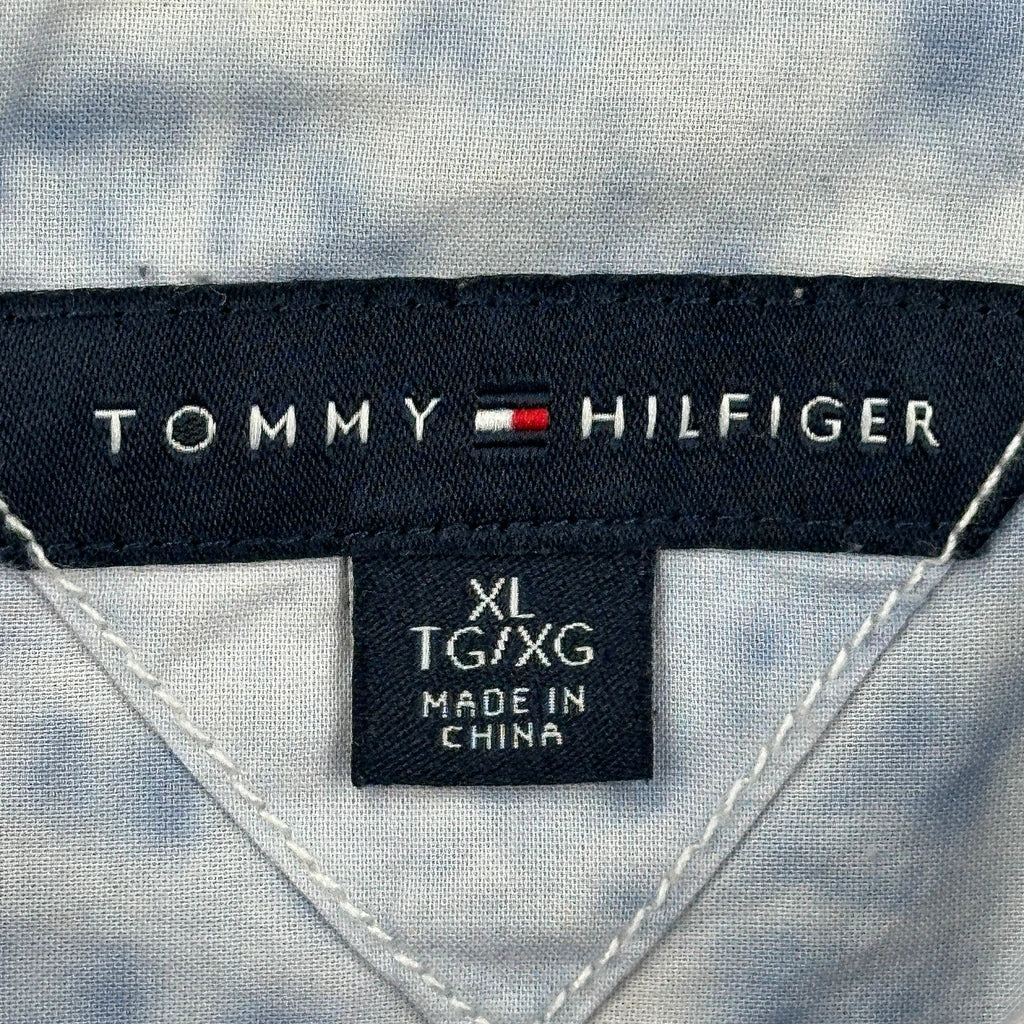 Tommy Hilfiger Tie-Dye Short Sleeve Shirt - XL Blue Cotton - Image 3