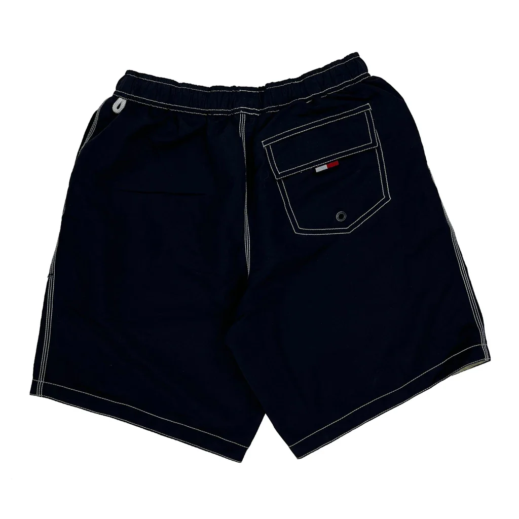 Tommy Hilfiger Contrast Stitch Shorts - Smallw 6L Black Polyester