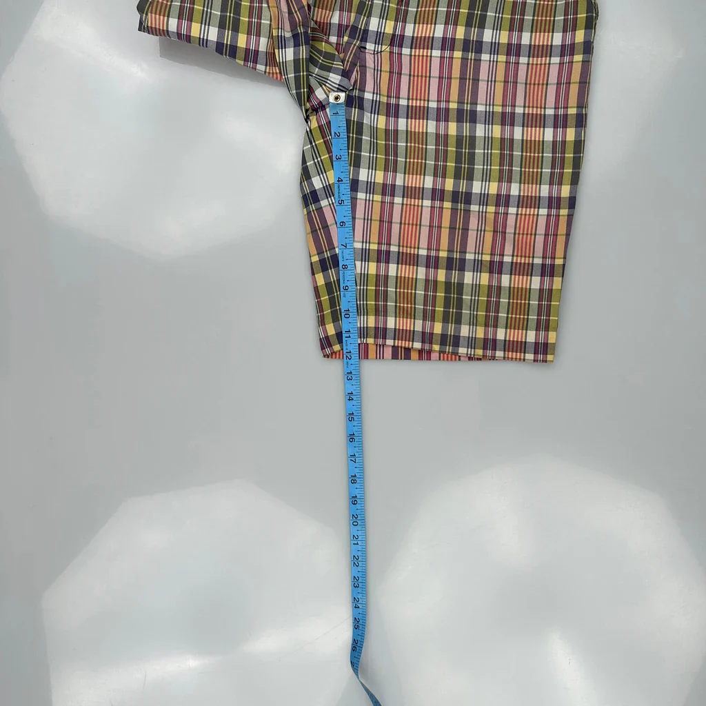 Tommy Hilfiger Checked Shorts - 34W 10L Multicoloured Cotton - Image 5