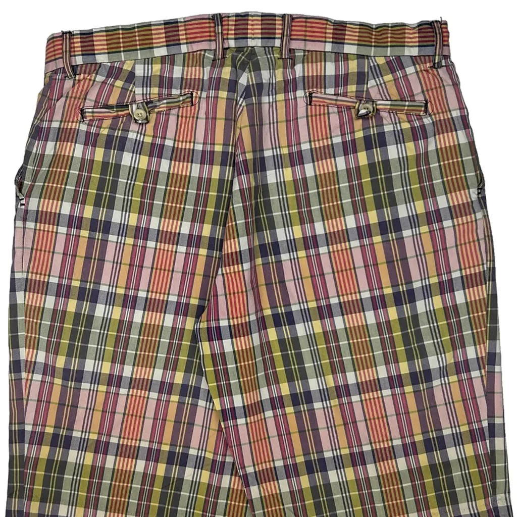 Tommy Hilfiger Checked Shorts - 34W 10L Multicoloured Cotton - Image 7