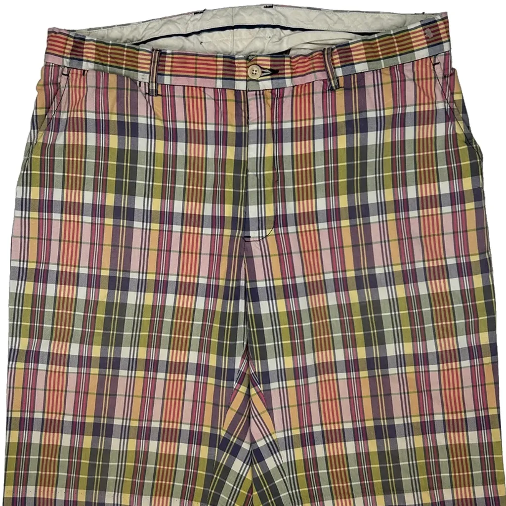 Tommy Hilfiger Checked Shorts - 34W 10L Multicoloured Cotton - Image 8
