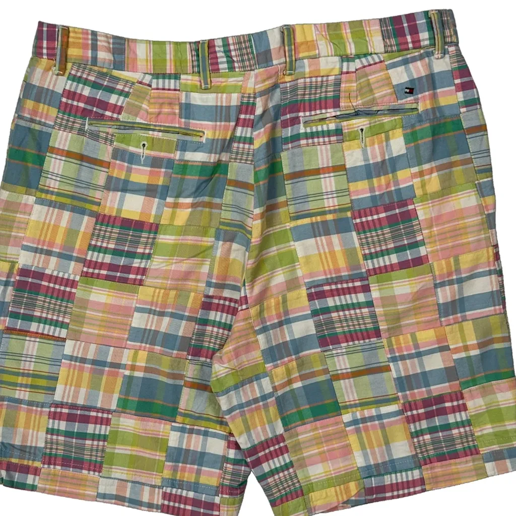 Tommy Hilfiger Checked Shorts - 36W 10L Multicoloured Cotton - Image 7