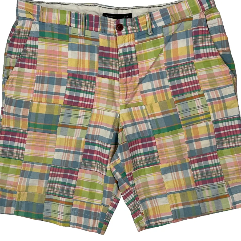 Tommy Hilfiger Checked Shorts - 36W 10L Multicoloured Cotton - Image 9