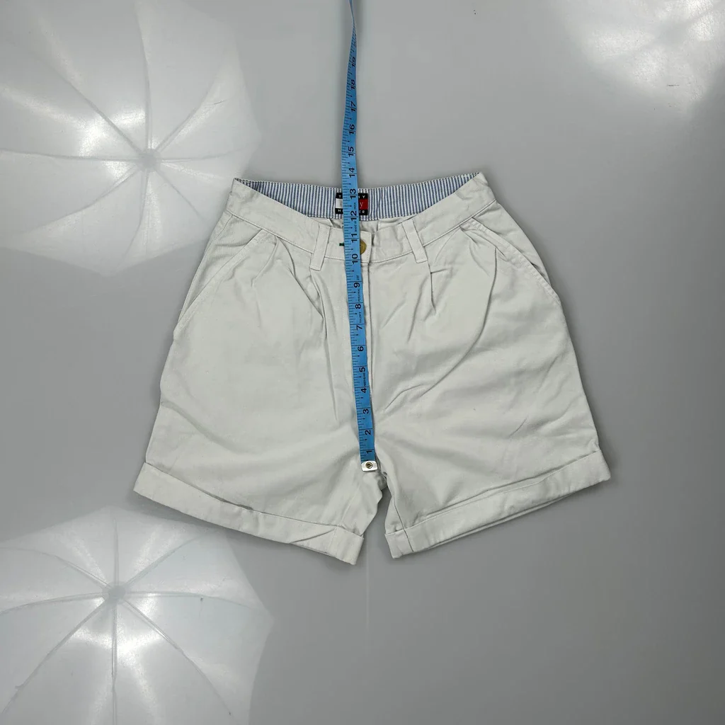Tommy Hilfiger Shorts - 23W UK 4 White Cotton - Image 4