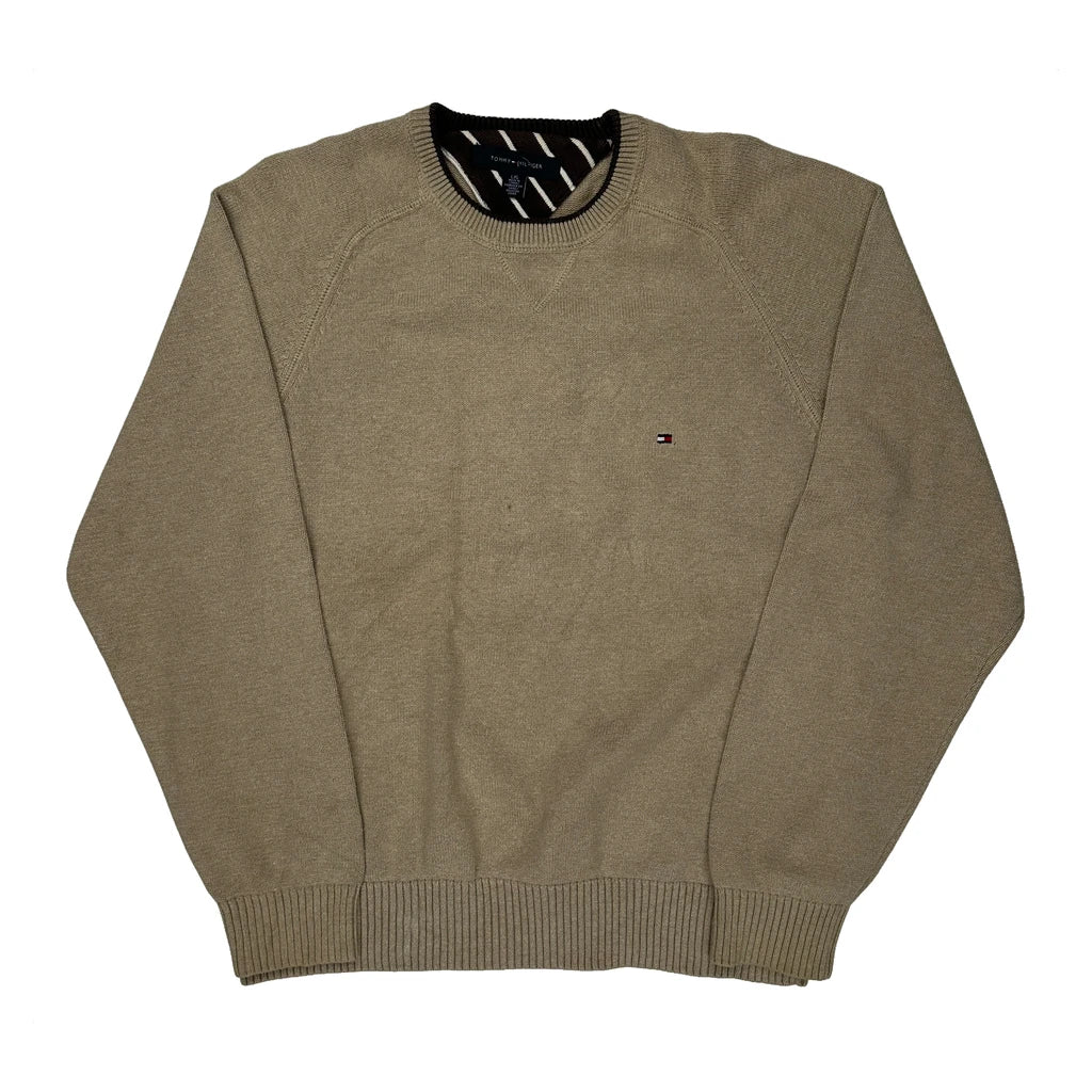 Tommy Hilfiger Sweater - Large Beige Cotton