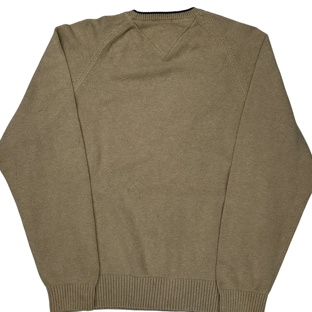 Tommy Hilfiger Sweater - Large Beige Cotton - Image 6