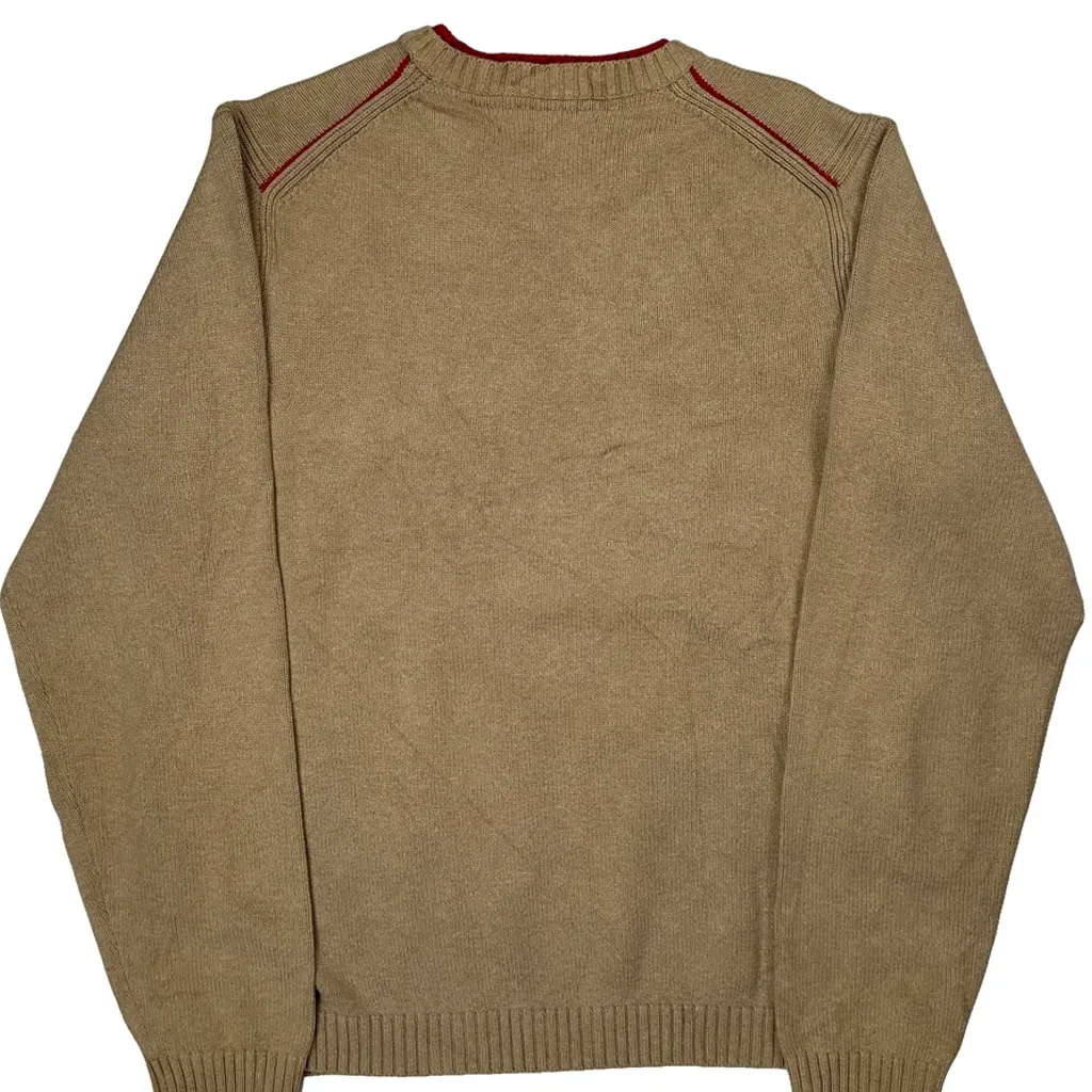 Tommy Hilfiger Sweater - Large Beige Cotton - Image 7