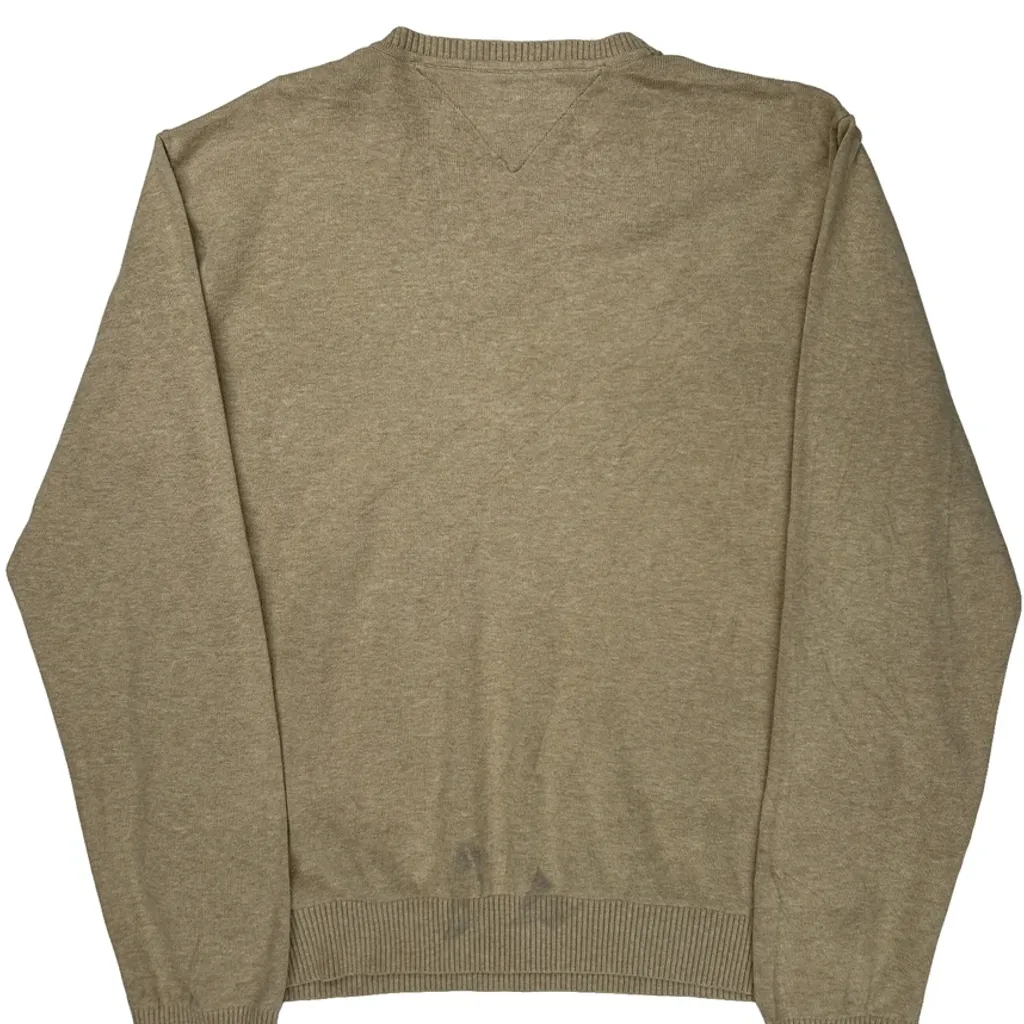 Tommy Hilfiger Sweater - XL Beige Cotton - Image 6